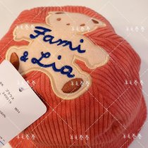 Day of Fam Little Bear Lamp Core suede Spring autumn Childrens Ocean Fishermans hood Childrens autumn and winter hat parent-child