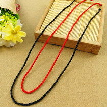 Men and women simply necklace rope gold and silver simple fashion rope hand - knit DIY knitting rope for men and women