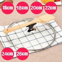 16cm18cm20cm24cm26cm Organic Tempered Glass Cover Kitchen Accessories Lid