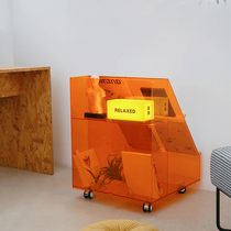 NASO Thats the Jane Joins Wind Mobile Bookshelf Café Magazine Shelf Newspaper Shelf Internet Red Double Shelf