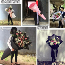 Giant bouquet wrapping paper extended thick cowhide card paper large bouquet flower wrapping paper brocade clothing flower shop supplies