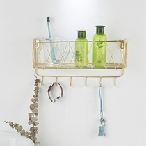 Free-to-punch wall-mounted wall hanging shelf Living room Decorative Wall Kitchen Toilet Dormitory Wall-mounted shelf