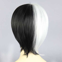 Bullet dance on black white bear anthropomorphic black white anti-warping cospaly wig