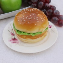 Simulation bread model fake bread hamburger model simulation food soft feel bakery decoration store decoration