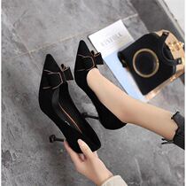 Autumn new 2022 pointed cat heel stiletto high heels for little girls spring womens shoes with mothers shoes