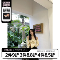 (La lune Du Ciel) LLDC sweetness with a long sleeve shirt woman early fall short 100 lap blouse