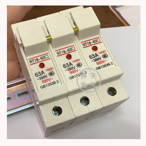 RT18-63X 3P fuse base 63A 14*51 380V 500V lamp 32 40 50