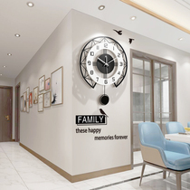 Modern simple clock wall clock living room home fashion personality creative clock atmospheric Nordic Wall watch quartz clock