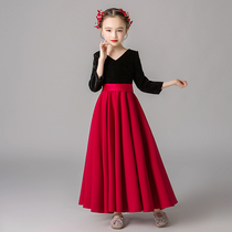 Princess Dress Girl Fluffy Yarn Small Flowers Child Marriage Dress Childrens Birthday Walk Show Gown Host Piano