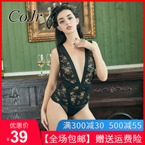 cojr sexy lingerie Bed sexy female bodysuit passion tease Transparent small chest sexy night dress set