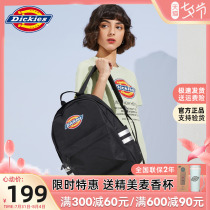 Dickies Trend Double Shoulder Bag Men And Women Students Casual Large Capacity Backpacks Classic Logo Printed Tide Pack 10512