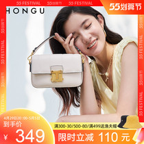 Red Valley Bag Packs Women 2021 New Fashion Bull Leather Temperament Single Shoulder Bag Texture Genuine Leather Skew Satchel Handbag 3943