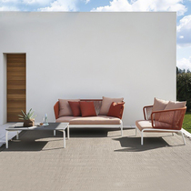 Nordic outdoor sofa courtyard terrace rattan creative sofa rattan chair furniture designer balcony rattan sofa