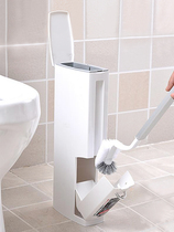 Japanese creative toilet brush toilet no dead corner toilet cleaning brush trash can paper basket all-in-one set