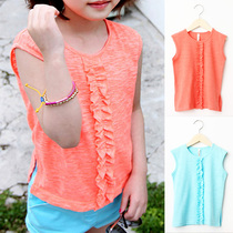 RainbowBus bamboo cotton girl vest T-shirt sleeveless top base shirt 3333