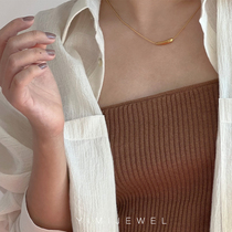 YIMIJEWEL flashes simple temperament ins style clavicle chain new geometric shape necklace light luxury female summer design sense