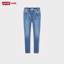 Levis Levis childrens clothing girl jeans sub-official square flag ship store official web foreign air spring autumn casual long pants