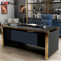 Schlofidi Italian light luxury veneer desk combination simple modern home study computer desk