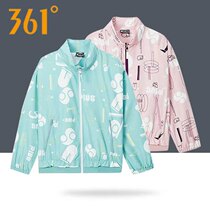 361 Degree Sports Jacket Women 2021 Spring New Print Casual Sports Top Windproof Lightweight Lady Jacket