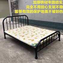 Iron bed single bed double iron frame bed 1 5 thick European iron bed single bed 1 2 wide dormitory apartment bed