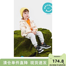 Shopping mall with the same style Macalle baby jacket girls spring clothes children 2022 new childrens cartoon full printed jacket