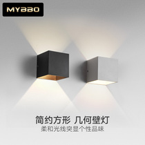 Creative Square LED Wall Lamp Balcony Aisle TV Background Wall Decorative headboard Headboard Wall Lamp Brief Nordic Style