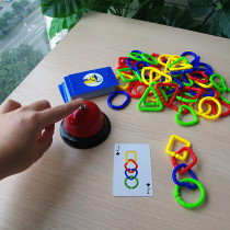 Ring buckle game parent-child interaction spatial thinking shape cognition childrens early education benefit intelligence toy enlightenment teaching aids