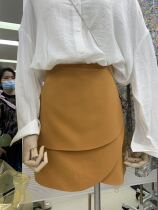 DVZ irregular suit skirt 2021 early spring hip chiffon skirt student anti-light A- line dress female 9287