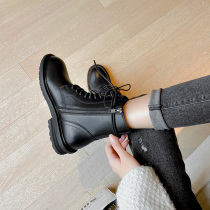 Special price clear cabin 100 lap small short boots slim leg heightening single boot Inlenty wind thick bottom genuine leather Martin boots spring autumn new