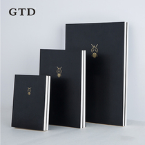 (Flaw leak) hot stamping notepad simple notebook A4 A5 A6 large and small number of literary and artistic high school students portable pocket-shaped dot matrix horizontal line student hand Account Book Wholesale