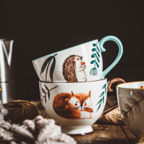 Sakura Flower vintage hand-painted ceramic cup mug coffee cup Milk Cup home Flower tea cup Mori