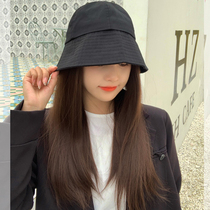 Fisherman Hat Wig One Woman Female Summer Net Red Shade in the long hair of long hair