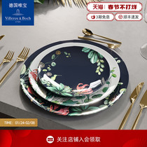villeroyboch Germany Weibao imported bone china tableware dishes and plates household ins flower tableware flowers