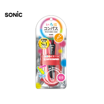 Sonic child safety compass imported from Japan) soft box anti-drop) student with automatic pencil compass