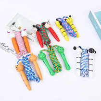 New Products Children Cartoon Animals Wood Jump Rope Nursery School Students Sports Jumping Rope Fitness Jumping Rope