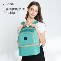 VCoool2020 new large capacity Fashion mother double open shoulder bag mother baby bag hot mother milk powder backpack