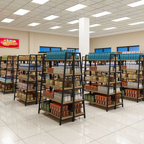 Supermarket shelves Display shelves Nakajima cabinet stationery store Convenience store shelves Drugstore mother and baby store store single-sided shelves