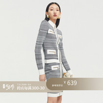 Z boss Lean Temperament Morden Cardigan Woman microclosets Able Leash Takpley elements Design Feel Half Body Dress