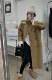 2023 Korean style winter high collar double-sided wool coat mid-length loose high-end wool coat for women