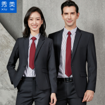 Show suit jacket Mens and womens professional suits of the same style Bank work clothes sales tooling mens casual business formal wear