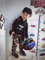 Special price not to be changed LANIKIKI spring autumn new tide cards men and women baby pure cotton shuttle weave camouflak trousers