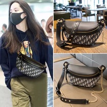 Genuine Leather Pouch Bag Woman Chest Bag 2022 New Fashion Diagonal Satchel Bag Net Red Purse Chain 100 Hitch Dumplings Girl
