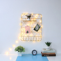 Containing shelf Hanging wall Wall Decoration Iron Art Photo Wall Minima Modern Nordic Wind Ins Wall Shelf