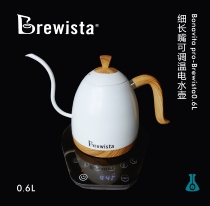 (Spot) Brewista0 6L slender mouth pearl white hand punch pot temperature control pot coffee