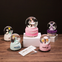 Crystal Ball Anniversary Music Box Ballet Boxes Snow Tanabata Valentines Day to send girls friends gifts