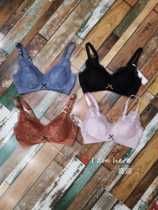 New pure 6028 thin cup lace no steel ring girl bra underwear ladies bra big chest small bra