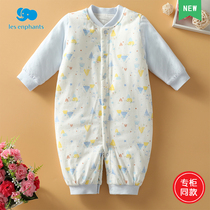 Li baby room baby autumn and winter cotton cotton thick new jumpsuit men and women baby underwear wonderful dress jumpsuit