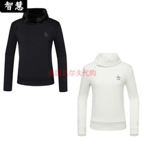 South Korean Munsingwear ten thousand Xing Wear 21 Autumn golf outfit Female Collar Windproof warm long sleeve T-shirt