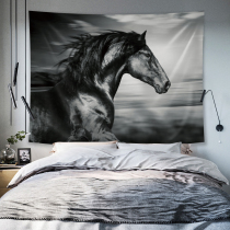 North Europe and America ins Wind Horse horse horse photo wall background decoration painting tapestry wall decoration partition towel table cover cloth