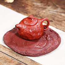 Yixing purple clay pot bearing dry bubble table hidden dragon hand-made tea ceremony tools tea art spare parts tea tray pot pad
